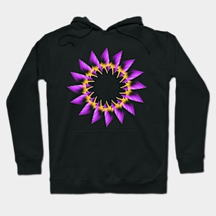 Purple and yellow mandala Hoodie